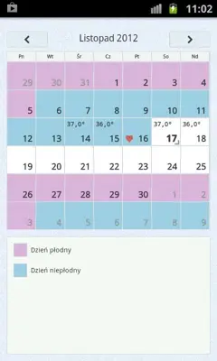 Fertility Calendar android App screenshot 0