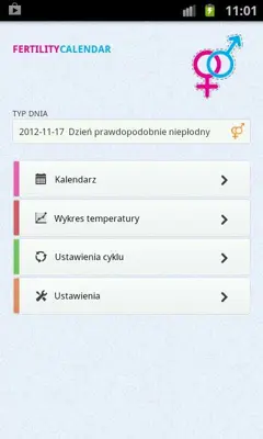 Fertility Calendar android App screenshot 1